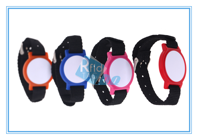 13.56Mhz RFID nylon Wristband for payment system 